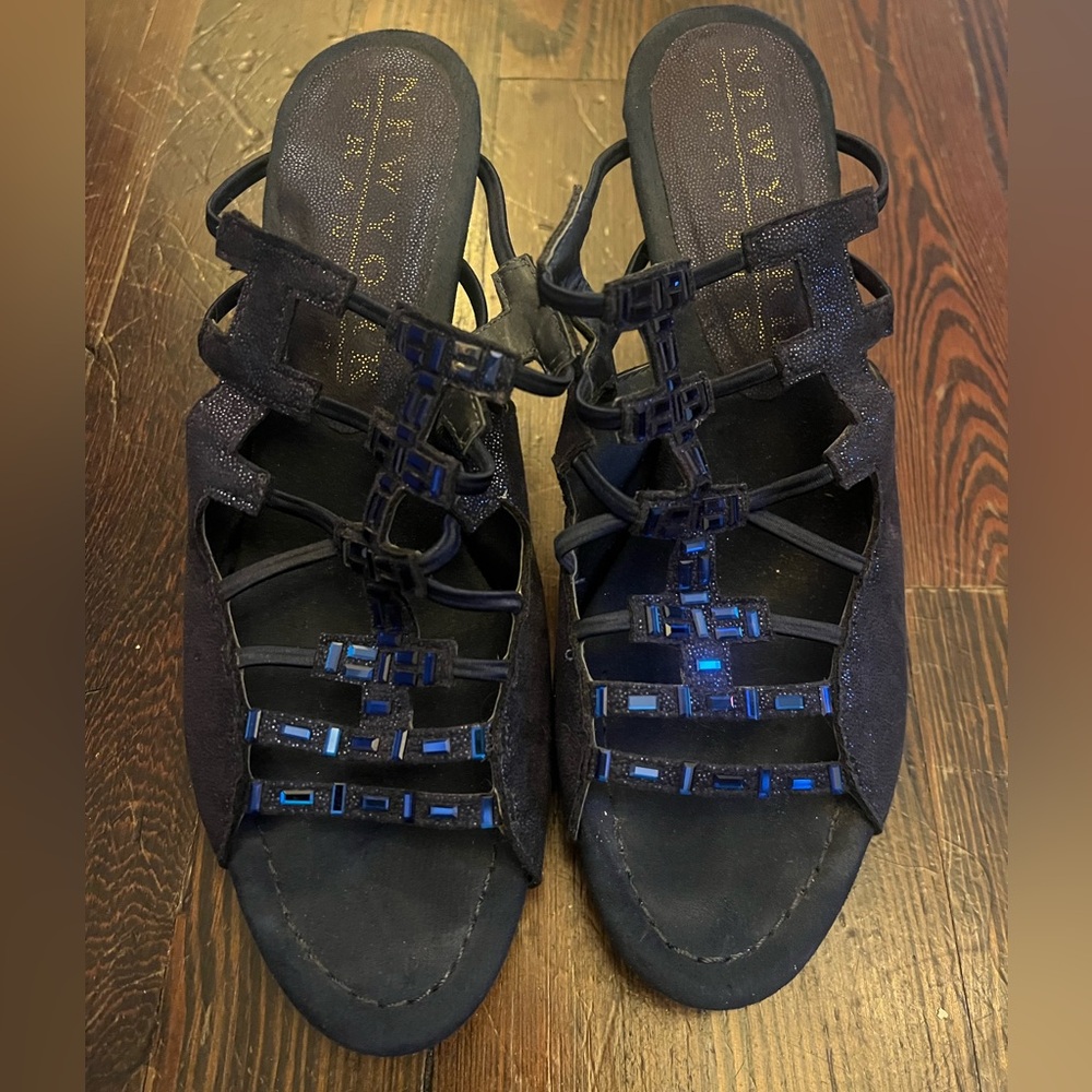 New York & Company Women's Black Sandals